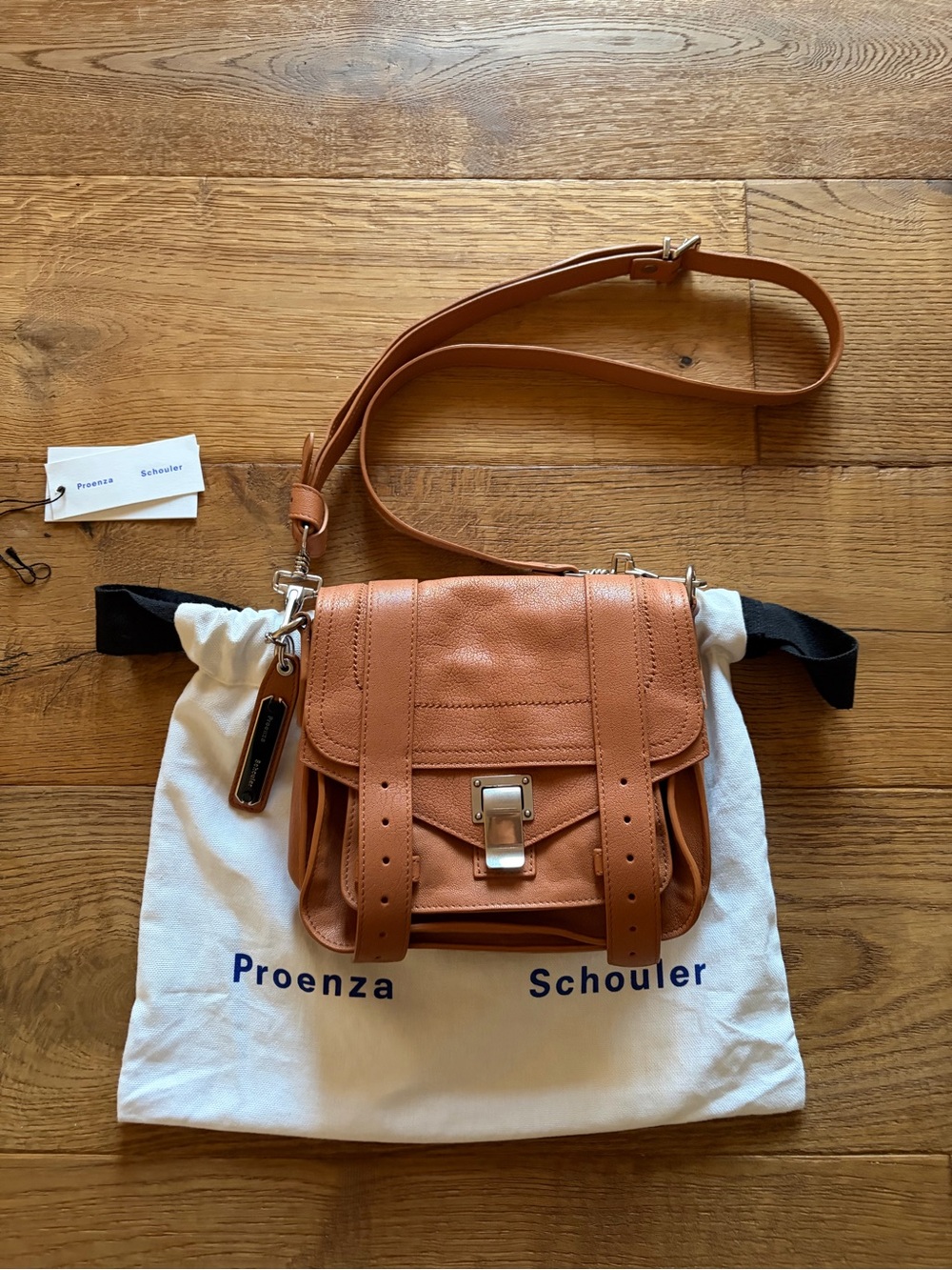 Proenza Schouler Tan Leather PS1 Mini Satchel Crossbody